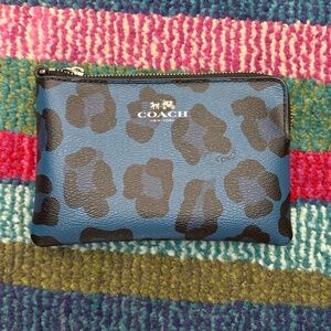 Coach Corner Zip Wristlet Wallet